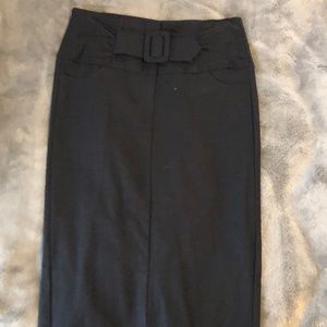Black pencil skirt